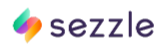 Sezzle Logo Sezzle logo with a colorful abstract imaging icon on the left and the word sezzle in bold, dark purple lowercase letters on the right.
