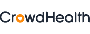Mask Group 13 The CrowdHealth logo with the word CrowdHealth in black letters; the letter o is stylized as an orange heart.