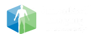 SimonMed Imaging logo with a hexagon showing a simplified human silhouette on the left, and the text SimonMed Imaging See tomorrow today on the right in white font.