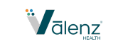 Valenz Valenz Health logo featuring a stylized V with three small colored circles above it and the words Valenz Health to the right.